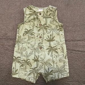 Koala Button-down Romper
